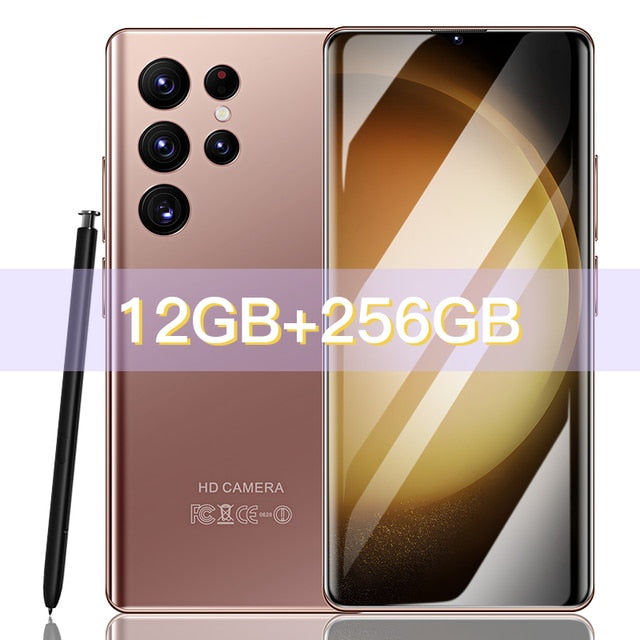 S23 Ultra Brand New Android Smartphone 6.8 Inch 16GB+1TB HD Full Screen Face ID Mobile Phone Global Version 3G 4G 5G Cell Phone