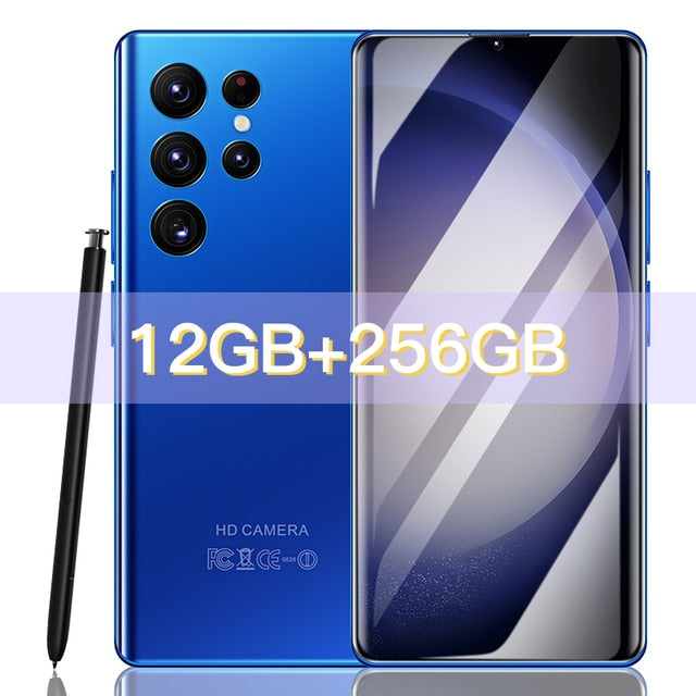 S23 Ultra Brand New Android Smartphone 6.8 Inch 16GB+1TB HD Full Screen Face ID Mobile Phone Global Version 3G 4G 5G Cell Phone