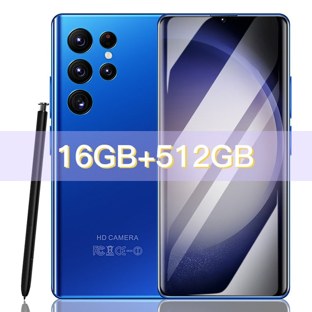 S23 Ultra Brand New Android Smartphone 6.8 Inch HD 16GB+1TB Mobile Phones Global Version Full Screen Face ID  3G 4G 5G Cell Phon