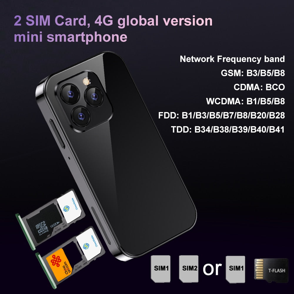 SERVO 15 Pro, Small Smartphone Android 9.0, Network 4G LTE, 2GB+16GB Quad-Core, 2000mAh,OTG, 3.0" HD+, Mini Mobile Phones Global